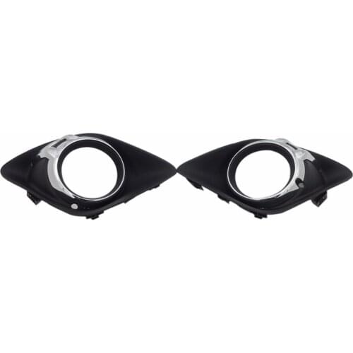 1Pair Front Bumper Fog Light Lamp Grille Cover Bezels For Mitsubishi Outlander Sport ASX RVR 2010-2012