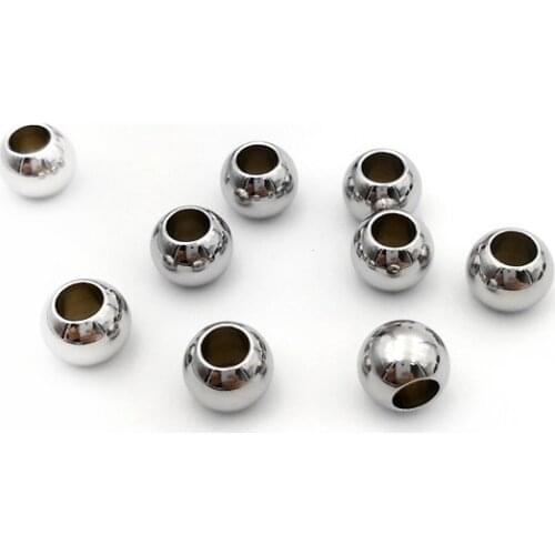 100Pcs/Bag Stainless Steel Drilling Steel Ball 2-4 Mm Specification More Loose Bead Mail Eye Solid Punched Steel Ball