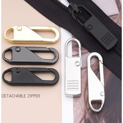 5pcs Fix Zipper Slider Zipper Head Universal Kit Replacement For Broken Wearable Sliders clothes Bag Suitcase Backpack Zipper