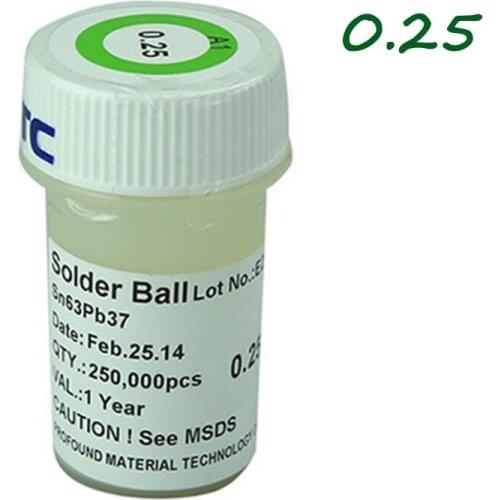 BGA solder balls for reballing stencil dedicated 0.25mm 250k leaded