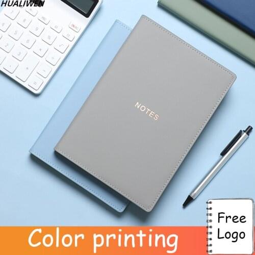 Leather Pu A5 Horizontal Line Inside Diary Travel Plan Diary Business Notebook School Office Supplies