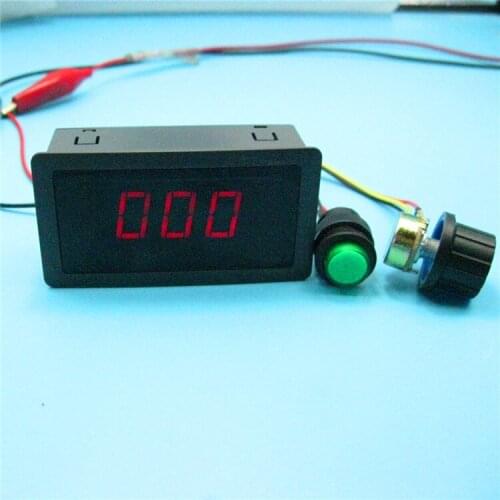CCM5D Digital Display PWM DC Motor Governor 6V12V24V Stepless Speed Switch Controller Display Case