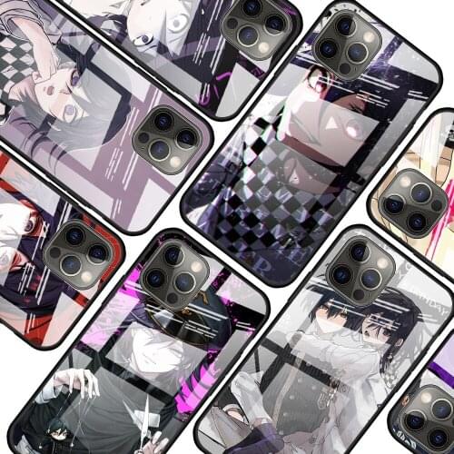 Danganronpa anime for Apple iPhone 12 Pro Max Mini 11 Pro XS Max X XR 6S 6 7 8 Plus Luxury Tempered Glass Phone Case