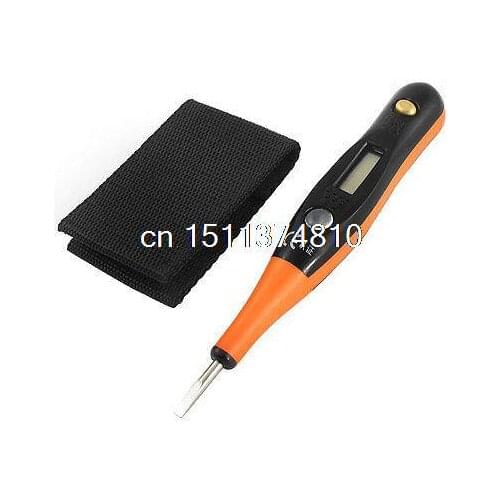 AC/DC 12-250V LED Indicator Slotted Screwdriver Digital Voltage Tester Pen