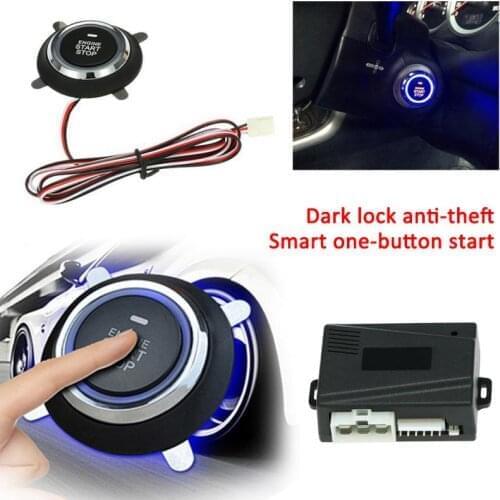 DC 12V Car Start Stop Button Engine Push Start Button Alarm RFID Lock Keyless System Door Push Button Tactile Buttons In Stock