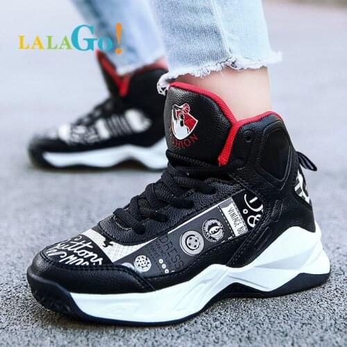 Children Boys Brand Basketball Shoes Kids Sneakers BoyThick Sole Non-slip Sports Shoes Child Boy Basket Trainer Shoes Girls