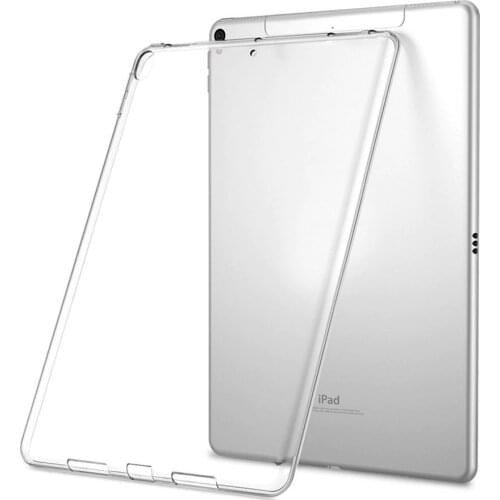 For iPad 9.7 2017 2018 Case TPU Silicon Transparent Slim Cover for iPad 2 3 4 5 6 Air 2 1 Pro 10.5 Mini 2 3 4 Coque Capa Funda