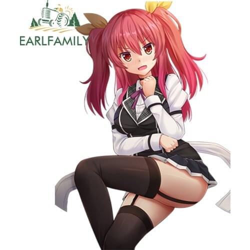 EARLFAMILY 13cm x 9.2cm Car Styling Rakudai Kishi no Cavalry Anime JDM Stella Vermillion Car Window Decal Car Sticker
