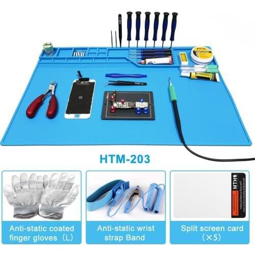 ESD Welding Mat With Magnetic Heat Insulation Working Pad Silicone Soldering Mat Soldering Work Station Pad For Phone Welding
