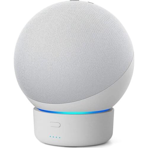 GGMM E4 Battery Base For All-New Amazon Echo 4th Gen Rechargeable Wireless Portable For Smart Dot Accessories Holder