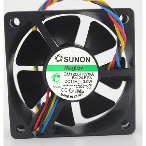 GM1206PKVX-A DC 12V 3.0W 60*60*20mm 6cm 4-wires cooling Fan