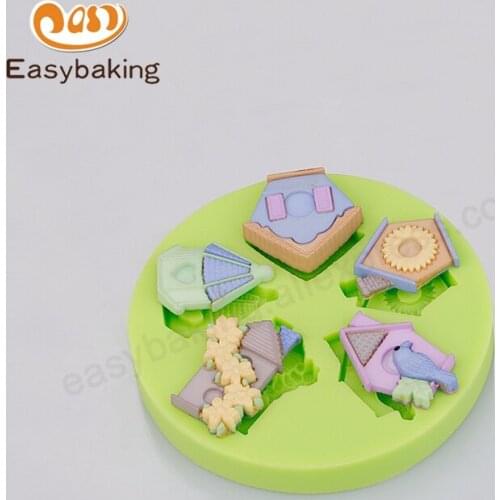 Cake Decorating Tools Pet Nest Parrot Room Shaped Silicon Mold For Biscuits Candy Clay Best Selling