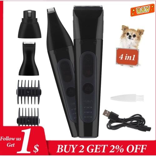 Dog Hair Trimmer Nail Grinder Dog Grooming Clippers Professional Cutter for Trimming Pet Nail/Paws/Hair Electric Clipper