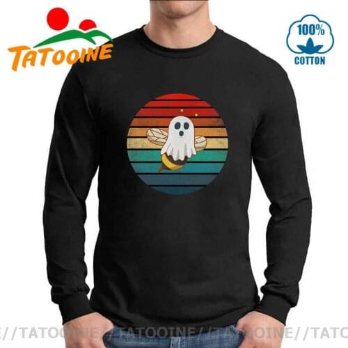 Tatooine Halloween Boo Bee T shirt men Long Sleeve Halloween gift for Beekeeper T-shirt O-neck Pre-cotton Slim Fitness tee shirt
