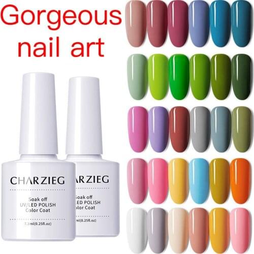 La Milee Gel Polish Set All For Manicure Semi Permanent Vernis top coat UV LED Gel Varnish Soak Off Nail Art Gel Nail Polish