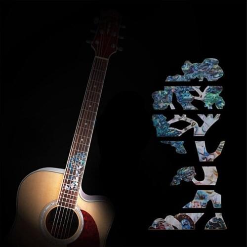 Guitar Fret Fingerboard Inlay Decals Markers Sticker for Guitar Parts