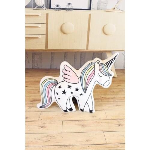 23*55cm Unicorn Cat Ice Cream Rainbow Pillow Colorful Lovely Room Decoration Comfort The Sleeping Baby Girl Cushion Dropshipping