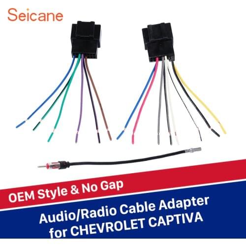 Seicane High Quality Wiring Harness Adapter Audio Cable and Radio Plug Adapter Cable for CHEVROLET CAPTIVA Car Fitting Kit