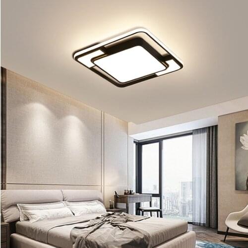 Modern Square Led Ceiling Lights Dining Room Bedroom Living Room Decoration Ceiling Lamp Nordic Home Ceiling Decor Light Fixture