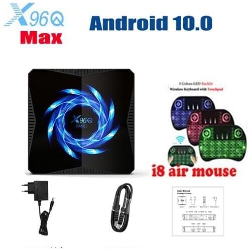 5pcs X96Q MAX Smart Android 10.0 TV Box 4GB RAM 32/64GB ROM Allwinner H616 2.4G/5.0G WiFi BT5.0 4K HDR Media Player Set Top Box