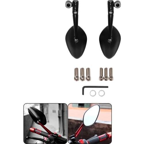 Universal Motorcycle Rear View Mirrors Rearview Handlebar Mirror for Honda Kawasaki Yamaha Suzuki Vespa