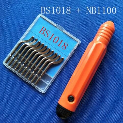 High quality trimmer burr trimming knife blade BS1010 BK3010 BS1018 NB1000 to handle burr scraper handle