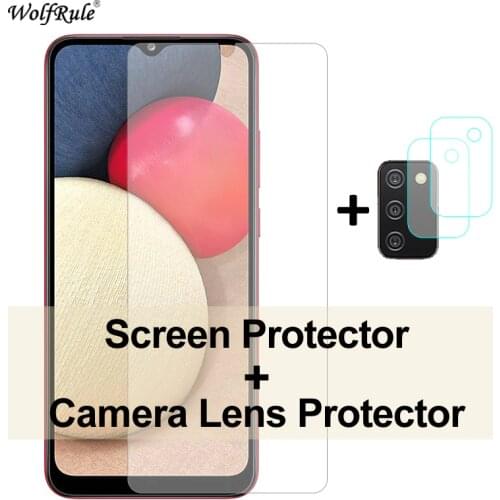 2Pcs Screen Protector For Samsung Galaxy A02S Glass M02S A41 A31 A71 A21S Tempered Glass Protective Lens Film For Samsung A02S