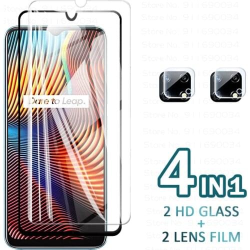 Protective Glass on Realme 7i Global Tempered Glass for Oppo Realme 7 I Realme7i 6.5" Camera Lens Screen Protector Safety Film