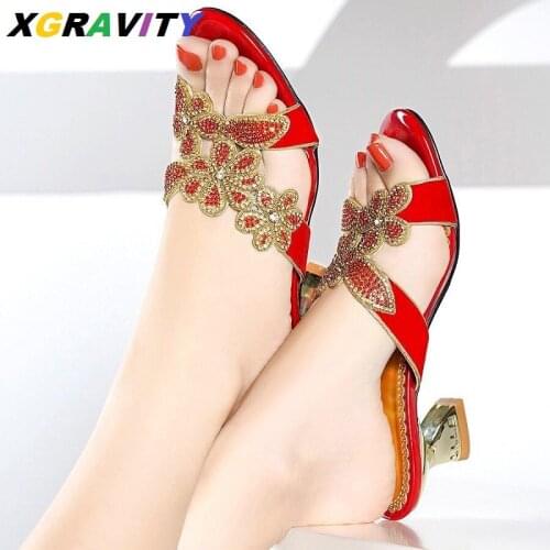 D043 2021 Summer Shoes Elegant Open Toe Summer Slides Female Outdoor Shoes High Quality Ladies Fashion Party Shoes Evening Shoes