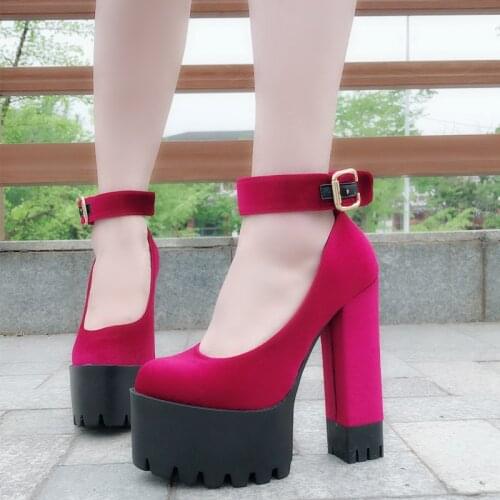 Autumn new 15 cm high heel womens shoes wild black suede womens shoes sexy nightclub catwalk high heels
