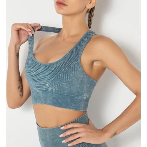 Shi Nuoxuan Womens plus size yoga high-intensity running seamless fitness sports bra vest style