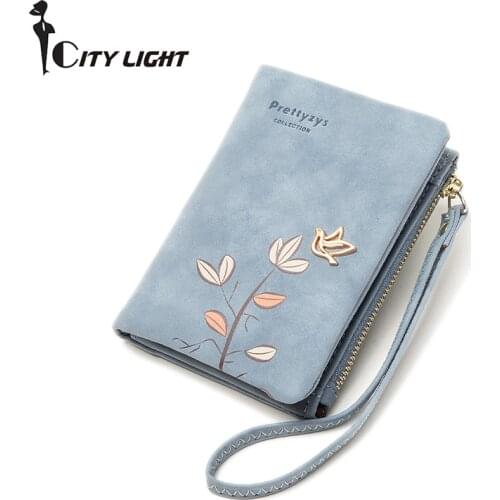 New Wristband Women Clutch Wallet Trifold Fashion Short Wallets Female Purse Lady Coin Pocket Card Holder Carteras
