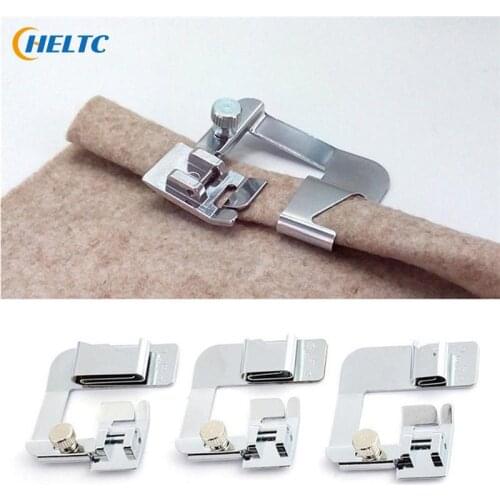 1PCS Stainless steel Domestic Sewing Machine Foot Presser Rolled Hem Feet Set for Brother Singer Sewing Accessories