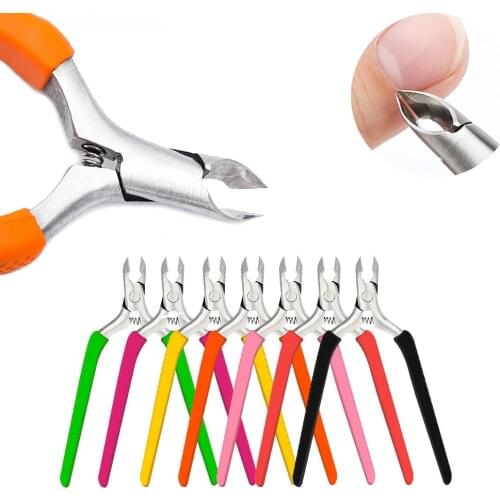 1pcs Cuticle Nippers Stainless Steel Nail Dead Skin Scissors Cuticle Cutters Trimmer Remover Manicure Pedicure Clippers Tool