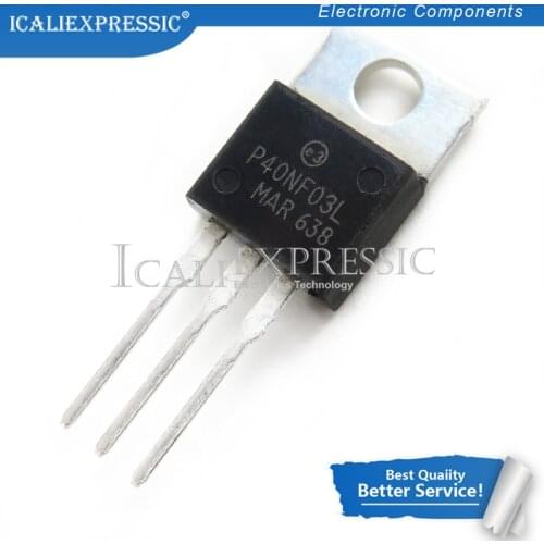 10PCS STP40NF03L P40NF03L 40N03 TO-220 In Stock