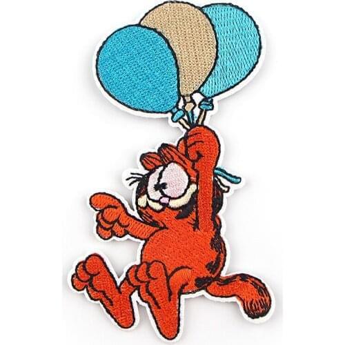 20pcs/lot G1065 Diy Appliques Cartoon Cat Embroidered Patch Ironing Stickers For Clothing Diy Sewing Applique Sticker Accessory