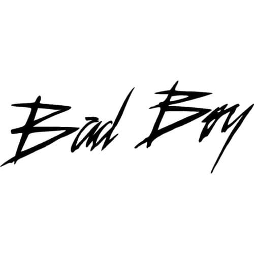 22.4*8.4CM BAD BOY Art Font Words Fashion Car Styling Decal Car Body Stickers Accessories Black/Silver C9-0491