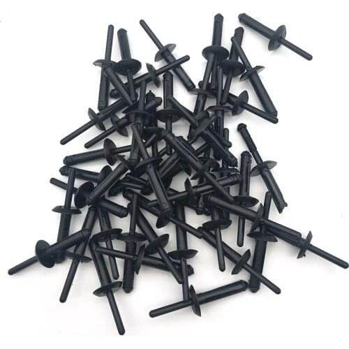 50Pcs Plastic Push Type Retainer Clip Bumper Rivets Automotive Body Repair Auto Fastener
