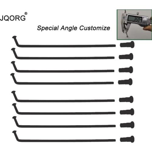 9 K Diameter 3.5 mm Angle in 90-180 degree Customize Motorcycle Spokes 304 Stainless Steel Black Color Motocross Spoke With Nut