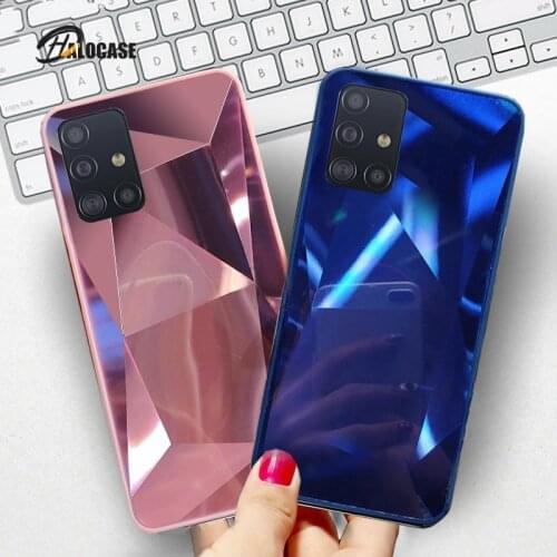 Diamond Mirror Case for Samsung Galaxy S20 Ultra S10 S9 S8 Plus S7 Edge Case for Samsung A50 A30 A30s A71 A50s A51 Cover Coque