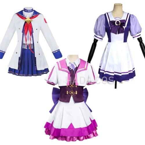 Anime Comic Umamusume Pretty Derby Oguri Cap Cosplay Costumes Special Week COS Clothes Women JK Uniform Top Skirt Bow Halloween