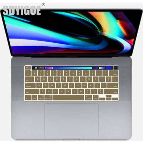 Laptop keyboard cover for macbook pro 16 inch touch bar keyboard Protective film for macbook 16pro A2141 mac pro color cover