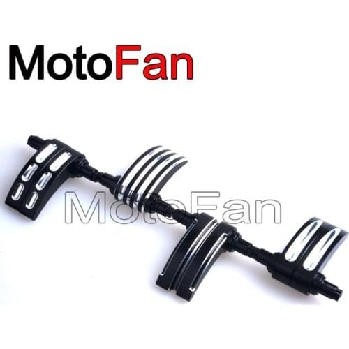 CNC Cut Motorcycle Saddle bag Lid Lifter Latch Levers Handle bar CNC Aluminum For Harley Touring Models 2014 - 2018