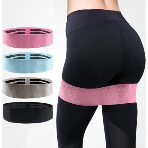 Cotton Gym Home Body Shaping Fitness Yoga Hip Leg Circle Elastic Resistance Band