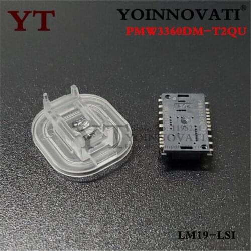 1pcs/lot PMW3360DM-T2QU + LM19-LSI DIP PMW3360 PMW3360DM sensor with lens LM19