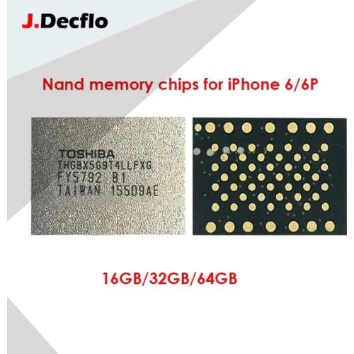 JDecflo Nand Memory Chip For iPhone 6 6P 16GB 32GB 64GB 128GB HDD Flash Memory Chip Expand Capacity Storage Upgrade Replacement