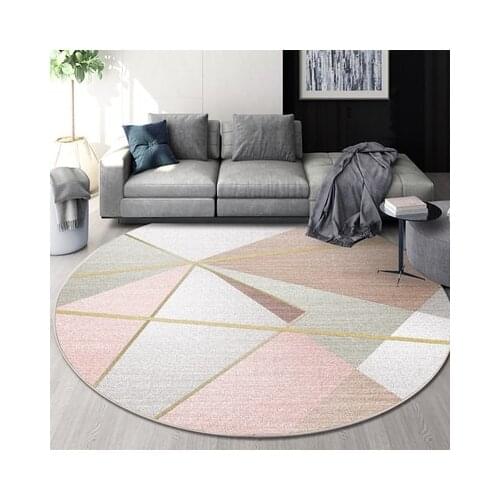 Round Carpet Living Room Coffee Table Nordic Bedroom Simple Bedside Blanket Dressing Hanging Basket Seat Cushion