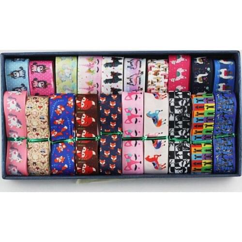 NEW 38mm cartoonanimals printed grosgrain ribbon polyester ribbon DIY webbing tape 10 yards