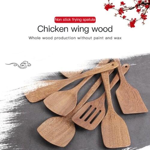 12 Size Teak Natural Wood Tableware Spoon Colander Spoon Special Nano Soup Skimmer Cooking Spoon Wooden Kitchen Tool Kit Tool