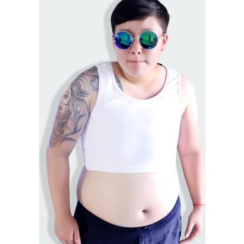 20cm Lesbian Strengthen Bandage Tank Tops Cosplay Sports Underwear Vest Women Chest Breast Binder Trans Tomboy FTM Short Corset